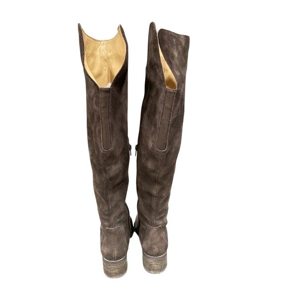 Corso Como Brown Suede Tall Boots 7M Festival Western - Picture 4 of 4